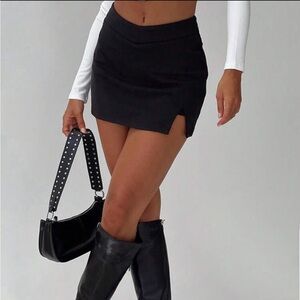 Elegant Black Mini Skirt